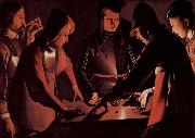 Georges de La Tour Dice players oil painting reproduction